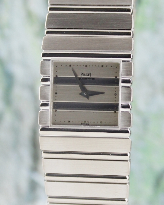 (image for) A PIAGET POLO 18K SOLID WHITE GOLD QUARTZ WATCH